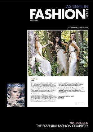 Leiela as featured in Fashion Trends Magazine